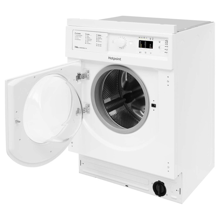 GRADE A2 - Hotpoint BIWDHL7128 7kg Wash 5kg Dry 1200rpm Integrated Washer Dryer With Efficient Inverter Motor - White