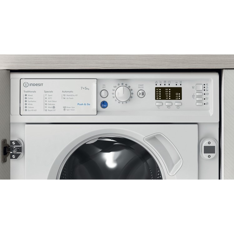 Indesit Push&Go 7kg Wash 5kg Dry Integrated Washer Dryer