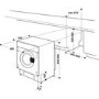 Whirlpool BIWDWG7148 7kg Wash 5kg Dry 1400rpm Integrated Washer Dryer With 6th Sense Technology - White