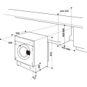 BIWMHG81485 Hotpoint Anti-stain 8kg 1400rpm Integrated Washing Machine - White