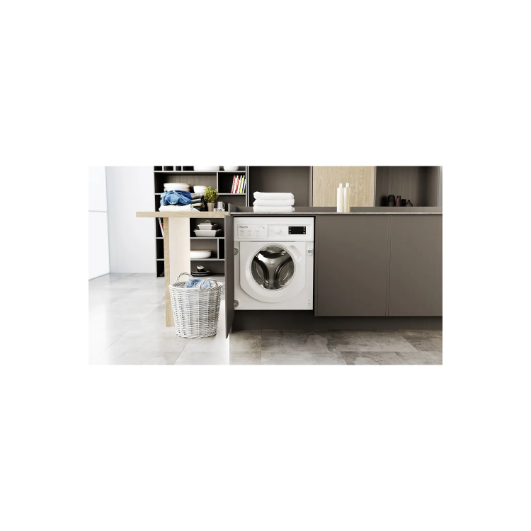 Hotpoint Anti-stain 8kg 1400rpm Integrated Washing Machine - White
