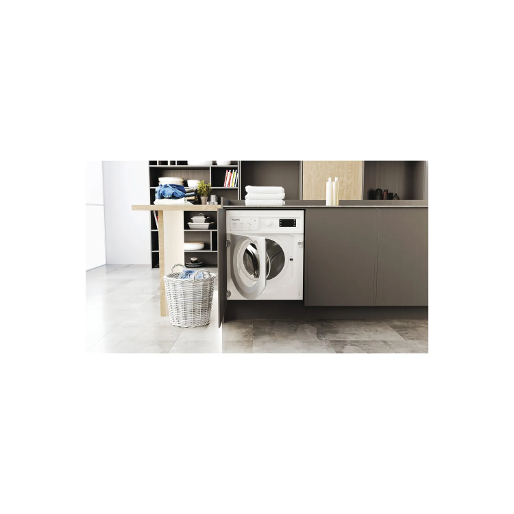 Hotpoint Anti-stain 8kg 1400rpm Integrated Washing Machine - White