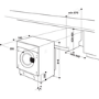 Hotpoint Anti-stain 8kg 1400rpm Integrated Washing Machine - White