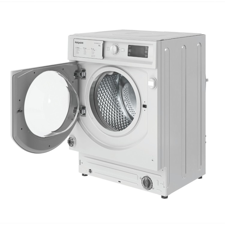 GRADE A2 - Hotpoint Anti-stain 8kg 1400rpm Integrated Washing Machine - White