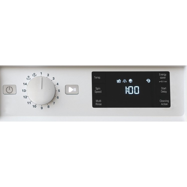 GRADE A2 - Hotpoint Anti-stain 8kg 1400rpm Integrated Washing Machine - White