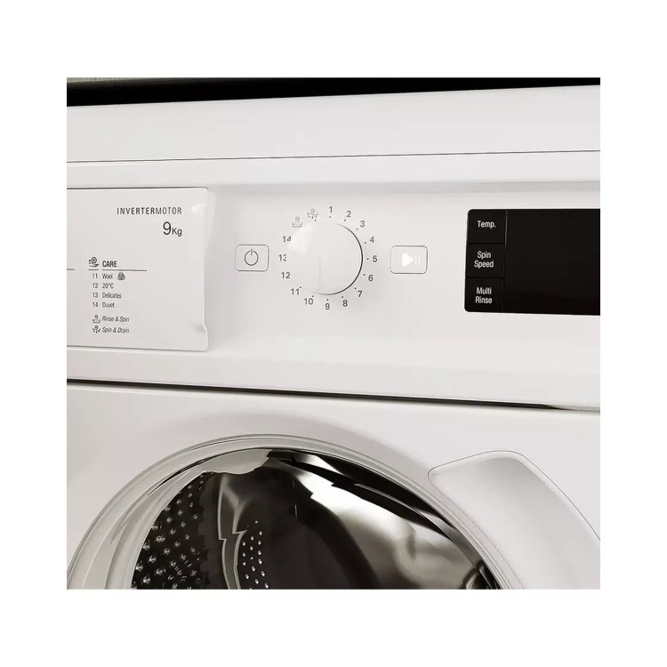Refurbished Hotpoint BIWMHG91485UK Integrated 9KG 1400 Spin Washing Machine White
