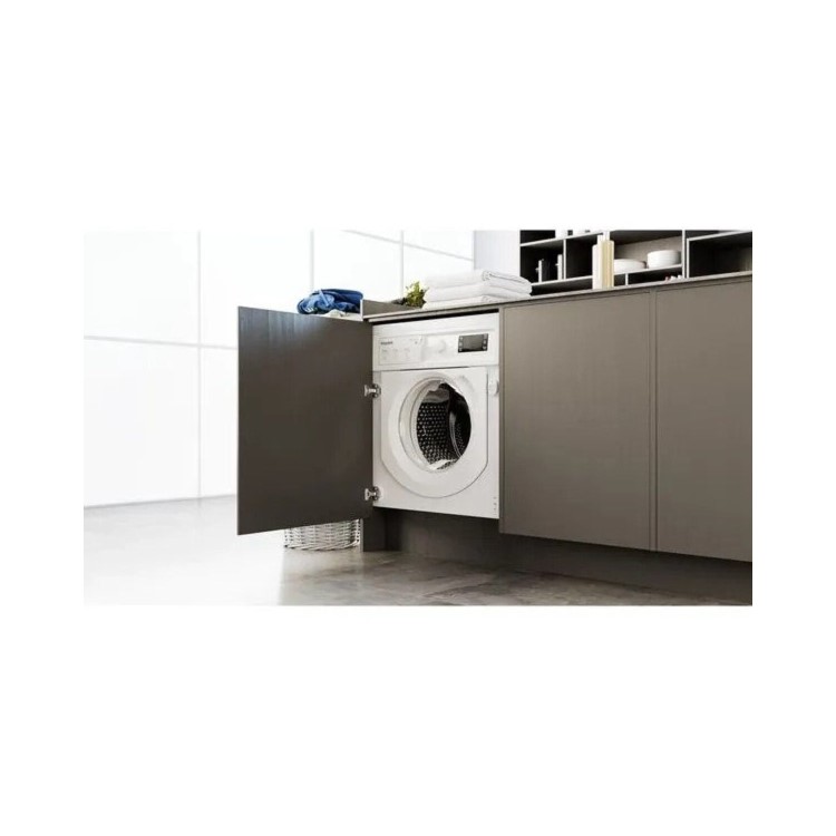Refurbished Hotpoint BIWMHG91485UK Integrated 9KG 1400 Spin Washing Machine White