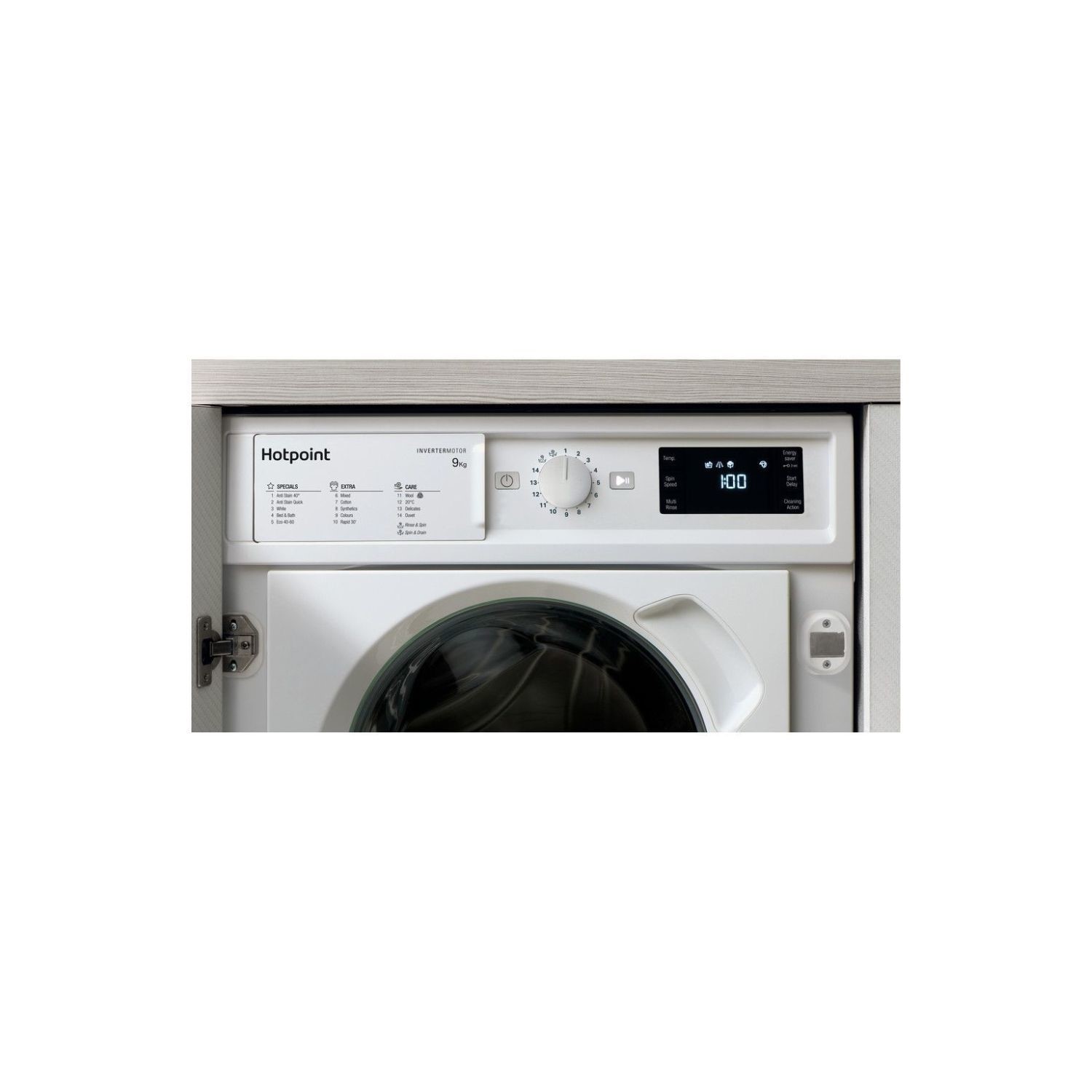 Hotpoint BI WMHG 91485 UK 9kg Built In Washing Machine - BIWMHG91485UK