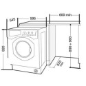 79133850/1/BIWMIL71252UKN GRADE A2 - Indesit Push&Go 7kg 1200rpm Integrated Washing Machine - White