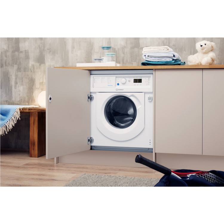 INDESIT BIWMIL71452 7kg 1400rpm Integrated Washing Machine - White