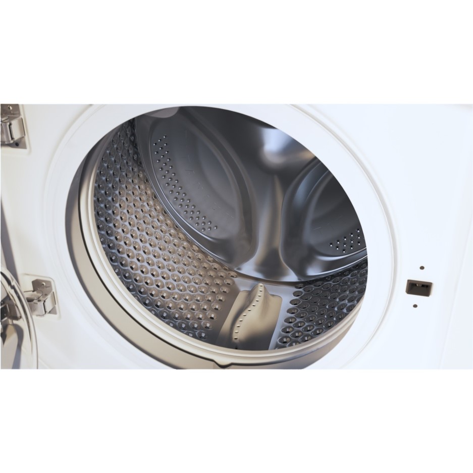 Indesit 8kg 1200rpm Integrated Washing Machine White BIWMIL81284