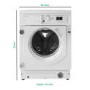 Indesit 9kg 1400rpm Integrated Washing Machine - White