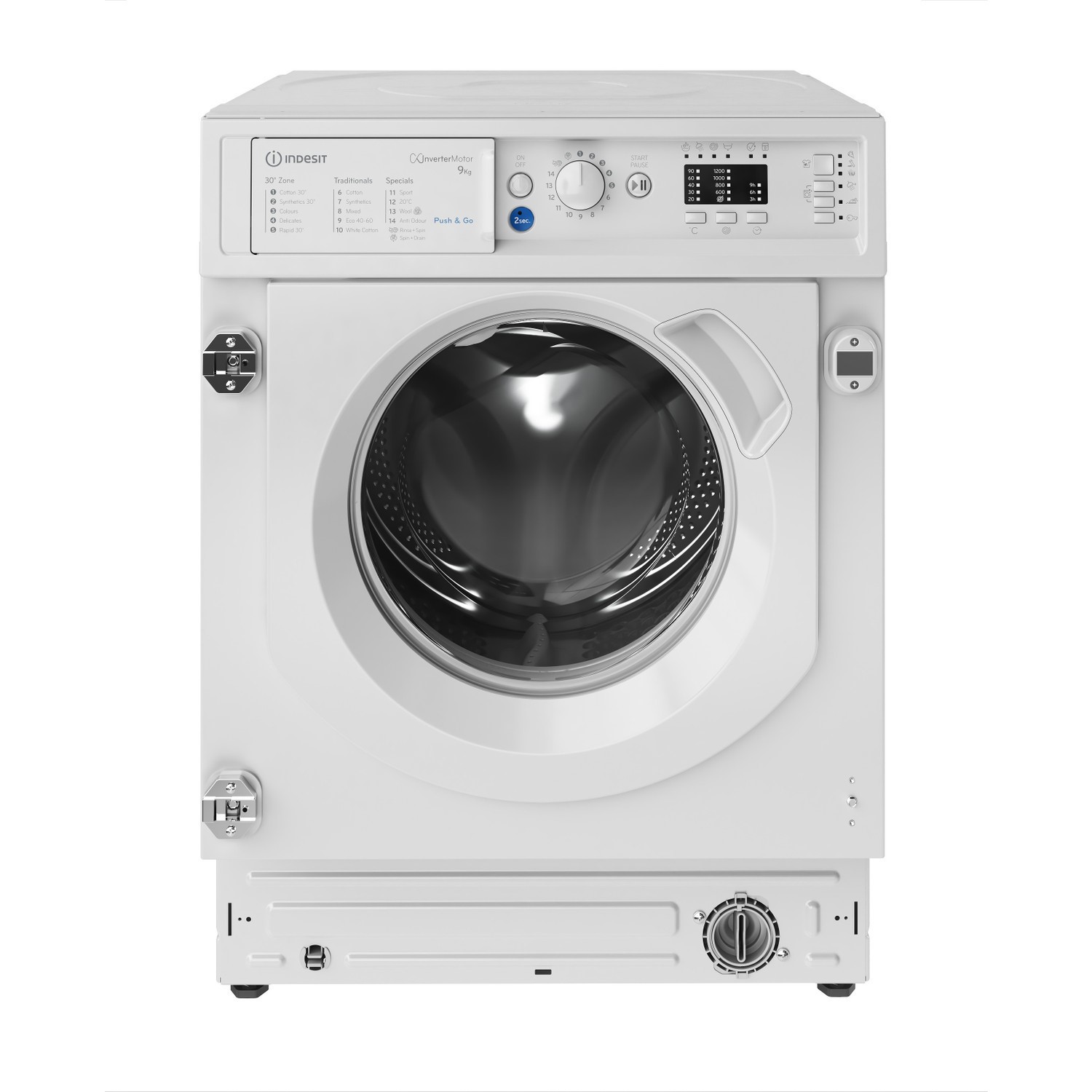 Indesit Push&Go 9kg Integrated Washing Machine - 1400rpm Quiet A-Rated - BI WMIL 91485