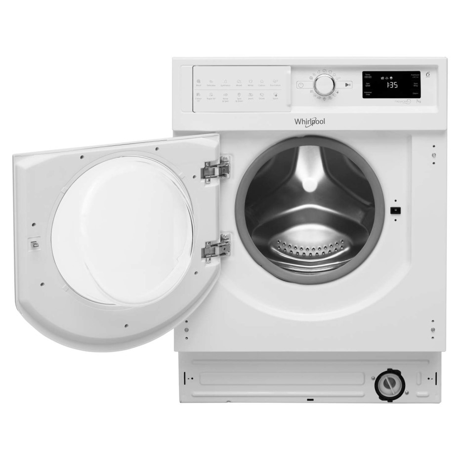 Whirlpool BIWMWG71253 7kg 1200rpm Integrated Washing Machine White