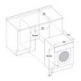 Whirlpool BIWMWG71253 7kg 1200rpm Integrated Washing Machine - White