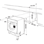Whirlpool 8kg 1400rpm Integrated Washing Machine