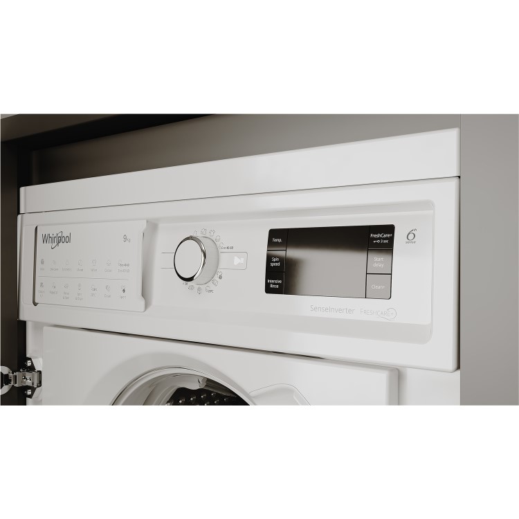 Whirlpool 9kg 1400rpm Integrated Washing Machine - White