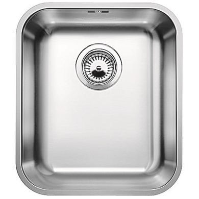 Single Bowl Undermount Chrome Stainless Steel Kitchen Sink- Blanco