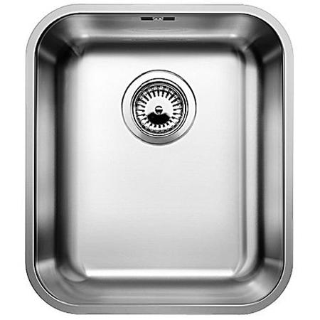 Single Bowl Undermount Chrome Stainless Steel Kitchen Sink- Blanco Supra 340-U