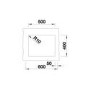 Single Bowl Jasmin Composite Kitchen Sink - Blanco Subline 500-U