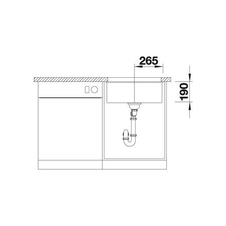 Single Bowl Jasmin Composite Kitchen Sink - Blanco Subline 500-U