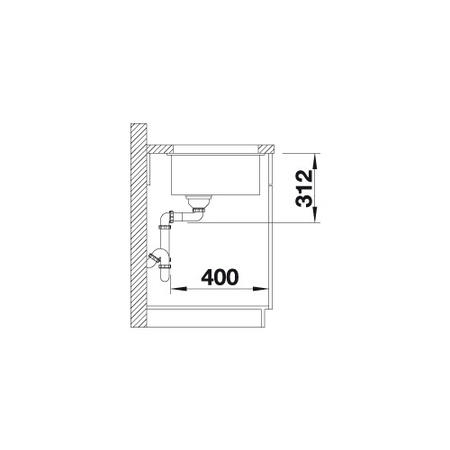 Single Bowl Jasmin Composite Kitchen Sink - Blanco Subline 500-U