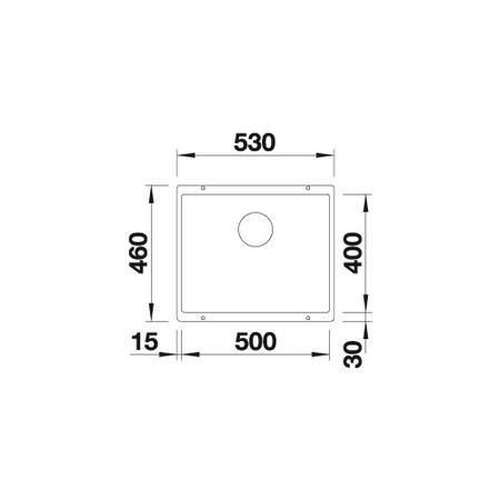 Single Bowl Jasmin Composite Kitchen Sink - Blanco Subline 500-U