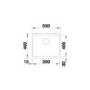 Single Bowl Jasmin Composite Kitchen Sink - Blanco Subline 500-U