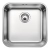 Single Bowl Undermount Chrome Stainless Steel Kitchen Sink - Blanco Supra 400-U