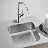 Single Bowl Undermount Chrome Stainless Steel Kitchen Sink -  Blanco Supra 450-U