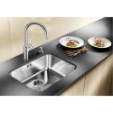 BL452615 Blanco Supra 500-U Single Bowl Undermount Chrome Stainless Steel Kitchen Sink
