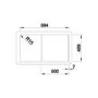 GRADE A1 - Blanco BL453565 Classic Pro 5 S-IF Stainless Steel Sink