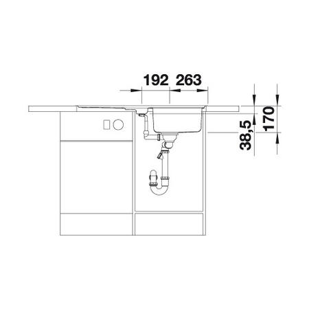 GRADE A1 - Blanco BL453565 Classic Pro 5 S-IF Stainless Steel Sink