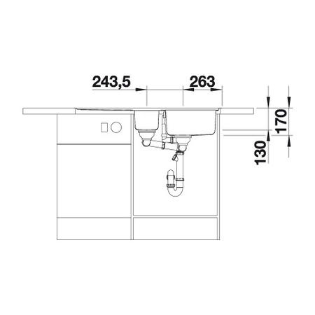 Blanco Classic Pro 6 S-IF 1.5 Bowl Reversible Drainer Stainless Steel Chrome Kitchen Sink