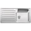 GRADE A1 - Box Opened Blanco Lantos XL 6S-IF Single Bowl Inset Chrome Stainless Steel Kitchen Sink with Reversible Drainer