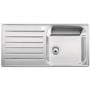 GRADE A1 - Box Opened Blanco Lantos XL 6S-IF Single Bowl Inset Chrome Stainless Steel Kitchen Sink with Reversible Drainer