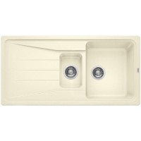 1.5 Bowl Cream Composite Kitchen Sink with Reversible Drainer - Blanco Sona 6S Silg Pdii