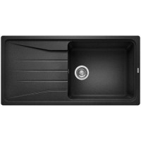 Single Bowl Anthracite Composite Kitchen Sink with 600mm Reversible Drainer - Blanco Sona