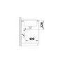 Single Bowl White Composite Kitchen Sink with 600mm Reversible Drainer - Blanco Sona