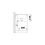 Single Bowl White Ceramic Kitchen Sink with Reversible Drainer - Blanco Tolon 45S Cry