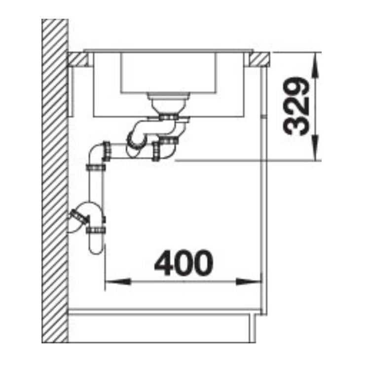 Blanco Legra 6 S 1.5 Bowl Inset Composite Anthracite Kitchen Sink