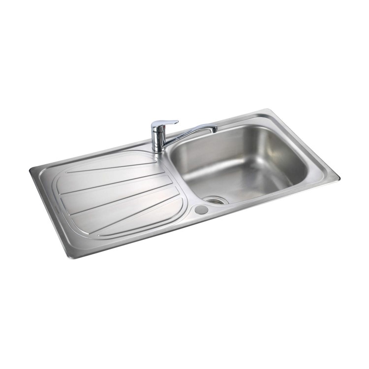 Rangemaster BL9501 Baltimore 950x508 1.0 Bowl Reversible Stainless Steel Sink