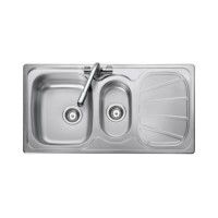 Rangemaster BL9502 Baltimore 1.5 Bowl Reversible Stainless Steel Kitchen Sink