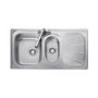 Rangemaster BL9502 Baltimore 1.5 Bowl Reversible Stainless Steel Kitchen Sink