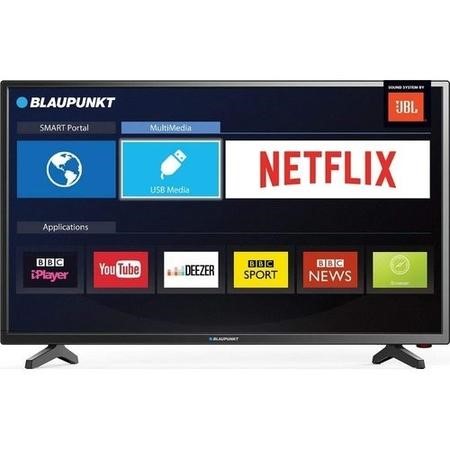 Refurbished Blaupunkt BLA-32/138M-GB-11B4-EGPX-UK 32 Inch HD Ready LED Smart TV with Freeview HD 3 x HDMI Scart and USB Record Class A+ BLA- | Appliances Direct