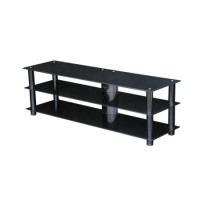 MMT BLKSTD1400 Glass TV Stand - Up to 60 Inch