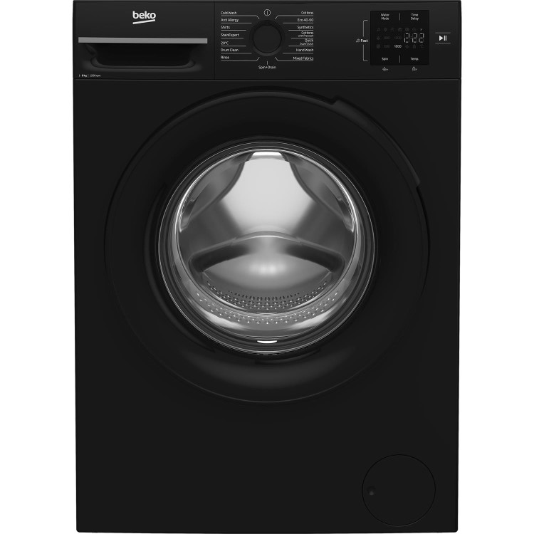 Beko 8kg 1200rpm Washing Machine - Black