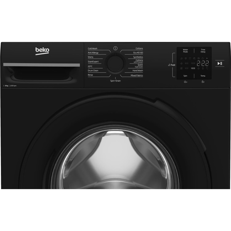 Beko 8kg 1200rpm Washing Machine - Black