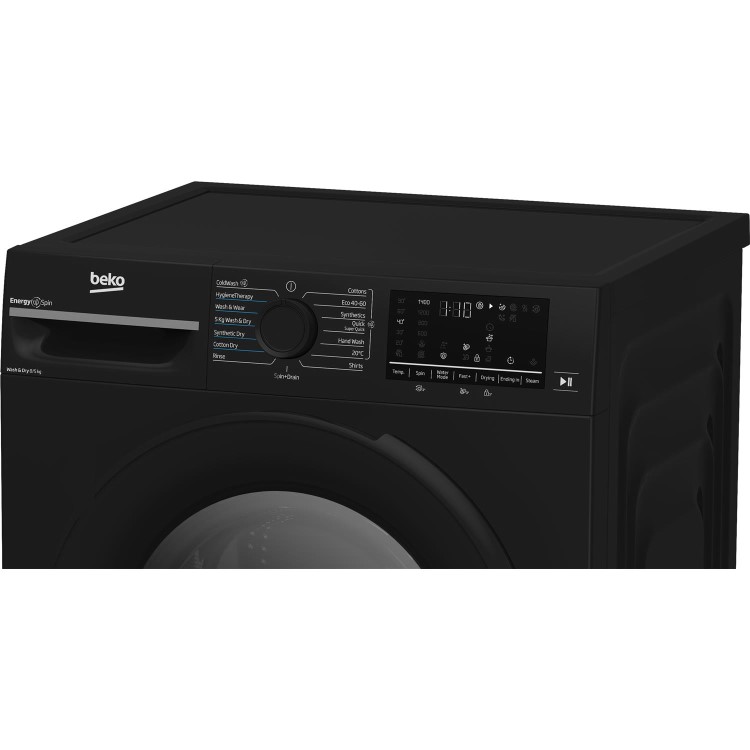 Beko EnergySpin 8kg Wash 5kg Dry 1400rpm Washer Dryer - Black