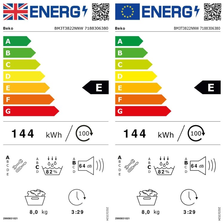 Beko 8kg Heat Pump Tumble Dryer - White